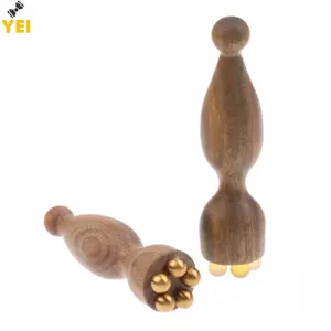 < YEI > Dụng cụ massage mặt bằng gỗ đàn hương xanh Gua Sha Chăm sóc da mặt Massage Sti pod Shape Máy mát xa mặt Dụng cụ vật lý trị liệu mới