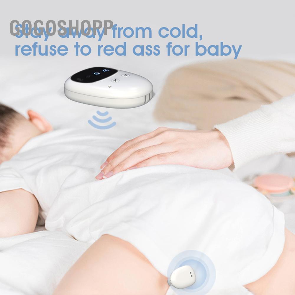 Gogoshopp Chuông báo đái dầm không dây có đầu thu & bộ phát kẹp cho bé trai Grils Trẻ em tập ngồi bô Chăm sóc người cao tuổi 10-20M Phạm vi hiệu quả Âm thanh rung nhắc nhở Hộp sạc pin tích hợp