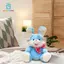 Gamchiano Động vật cứng đầu âm nhạc, đồ chơi thú cưng điện tử, thỏ động vật đi kèm sang trọng