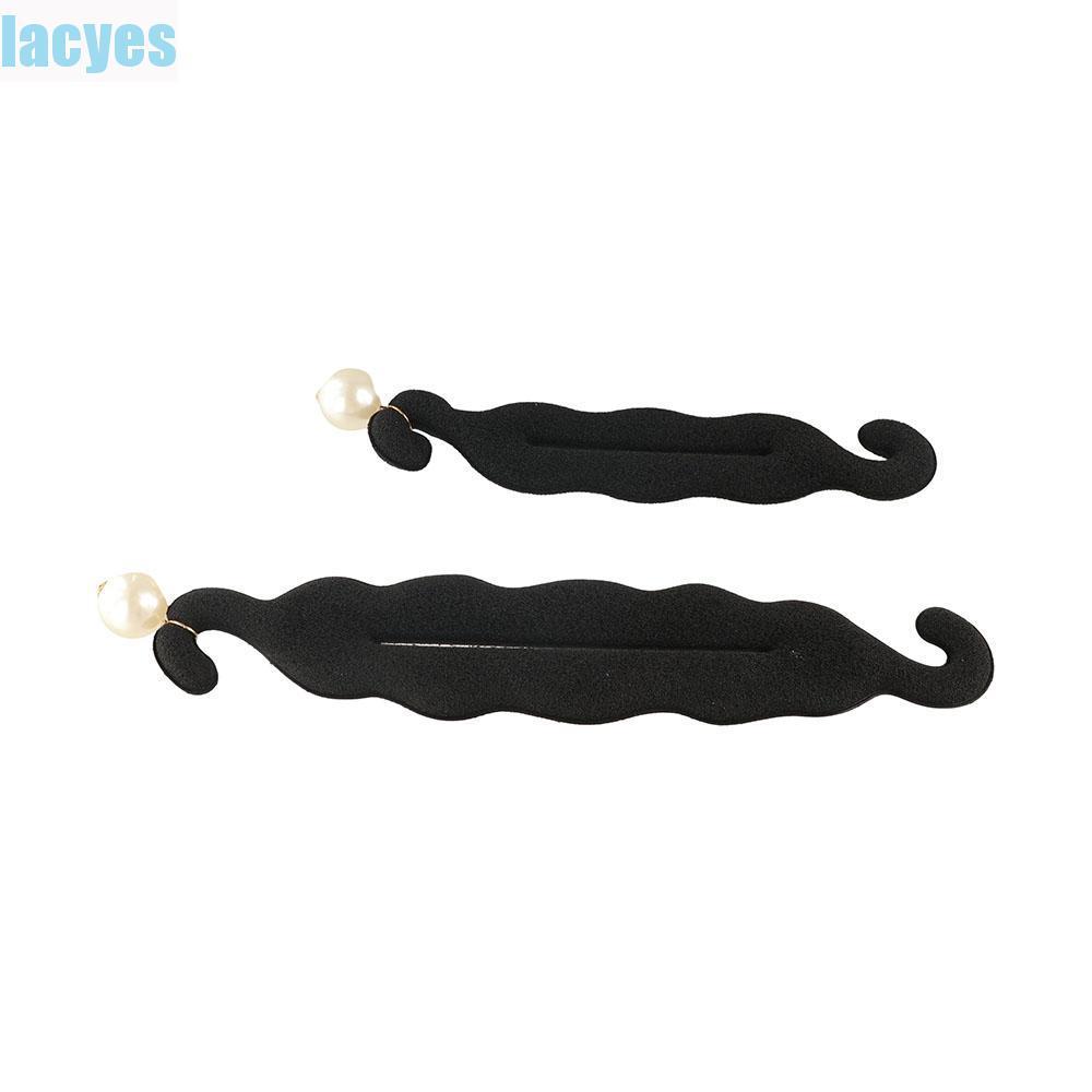 LACYES Hairstyle Twist Maker, Ngọc Trai Xốp Xốp Kẹp Tóc Bun Maker, Phụ Kiện Tóc Dễ Dàng Vòng Lớn Thời Trang Dụng Cụ Tạo Kiểu Tóc Bun Curler Bện Nữ