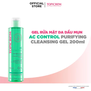 Gel rửa mặt TOPICREM AC CONTROL PURIFYING CLEANSING GEL 200ML