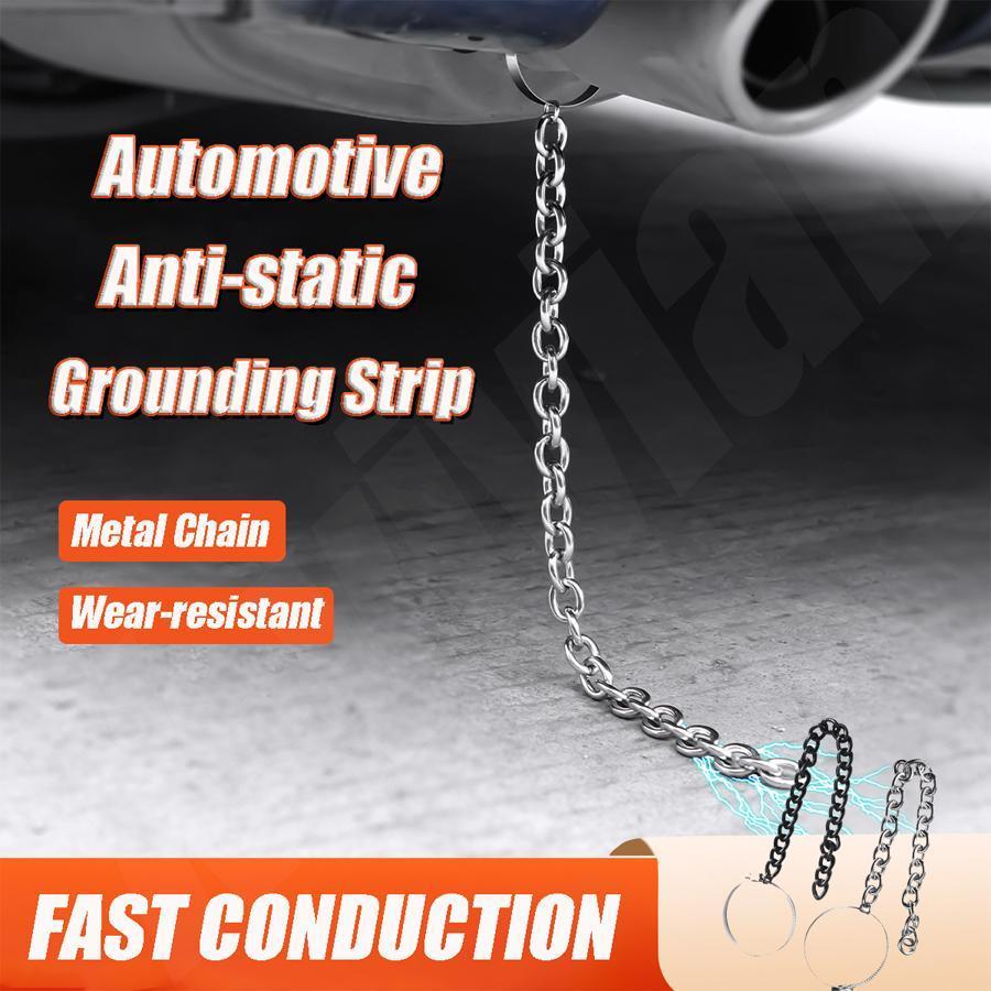Dải nối đất chống tĩnh điện ô tô Xe an toàn chống mài mòn Dây đai đất tĩnh điện Dây chuyền kim loại pomervn