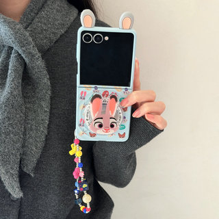 Ốp Điện Thoại Gấp Cho Samsung Galaxy Z Flip7 Flip6 Flip5 Flip4 Flip3 Boyang Thiết Kế Dễ Thương Zootopia Từ Giá Đỡ Vòng Tay Cứng tpu Vỏ Điện Thoại