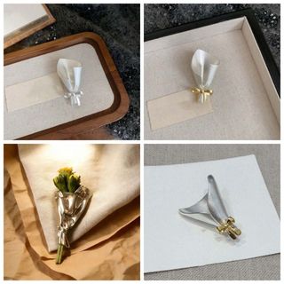 Trâm cài hoa thổ cẩm phong cách Pháp cổ điển, sang trọng và chống thấm nước
