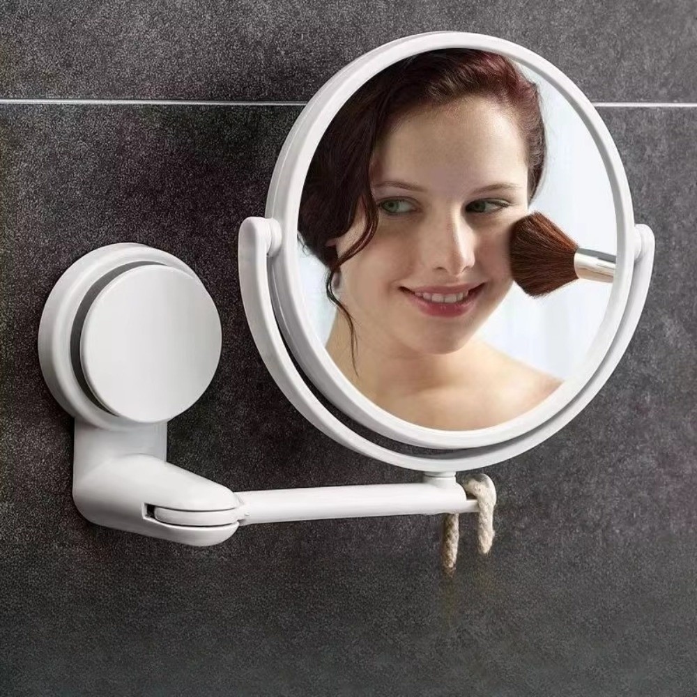 EBINLANDS Mở Rộng Gương Phòng Tắm, Gương Treo Tường Cánh Tay Gấp Hút, Hai Mặt Không Khoan Mỹ Phẩm Trang Điểm Phòng Tắm