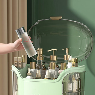 Hộp đựng mỹ phẩm dung tích lớn - Dụng cụ sắp xếp chăm sóc da son môi đa chức năng có ngăn kéo chống bụi