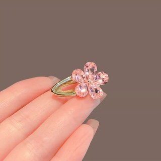 Kẹp tóc pha lê sáng bóng style Hàn Quốc, phù hợp kích thước nhỏ và tạo điểm nhấn
