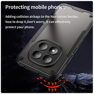 UFLAXE AMOR - Dành cho Xiaomi Redmi Note 15 / Redmi Note 15 Pro Plus 5G - Ốp cứng mờ chống sốc, Ốp điện thoại bảo vệ toàn diện chống vân tay
