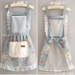 Tạp dề nấu ăn dễ thương đồng phục làm tóc và làm móng chống bẩn