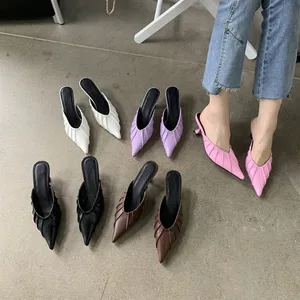 TT Dép Phong Cách Hàn Quốc Nữ Mũi Nhọn Trượt Chống Trơn Trượt Tất Cả-