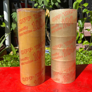 Băng Keo Dán Thùng Trong & Đục – Cây 6 Cuộn, Đóng Gói Chắc Chắn