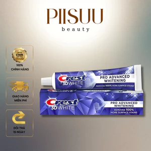 Kem đánh răng Crest 3D White Advanced Whitening 147G Bản Mỹ Giúp loại bỏ các vết ố vàng trên bề mặt răng