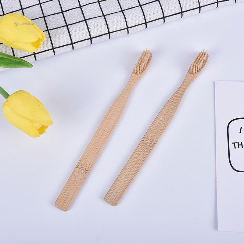 MUQV 10 cái / răng miệng sức khỏe carbon thấp bảo vệ môi trường bàn chải đánh răng than tre n