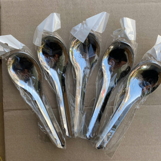 SET 20/50 Thìa inox, muỗng canh tròn inox ăn cơm cán ngắn