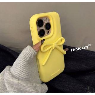 Ốp Điện Thoại Silicon Lỏng Stereo Nơ Màu Cao Cấp Cho iPhone17 Pro Max 16 15 14 13 Pro Max Bảo Vệ Camera Chống Sốc Ốp Lưng Mềm Chống Rơi
