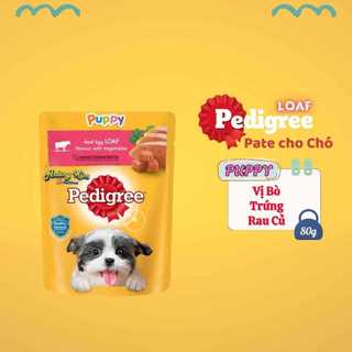 [COMBO 12-24 gói] Pate cho chó Pedigree Loaf & Gravy 80g-130g dành cho chó con và chó trưởng thành