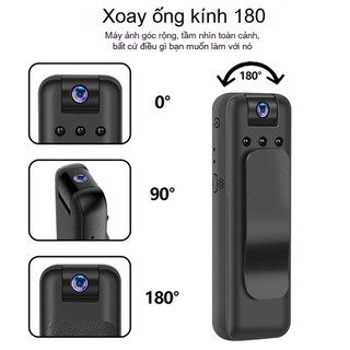Camera Mini 1080P HD Ghi Hình Ban Đêm Hồng Ngoại Di Động Giám Sát Siêu Nhỏ Dễ Mang Theo
