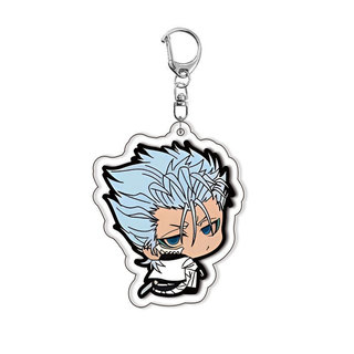 Anime Bleach Keychain for Women and Men Cute Kurosaki Ichigo Kuchiki Rukia Pendant Acrylic Keychain Bag Bag Accessories