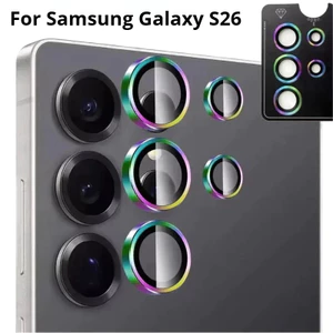 Dành Cho Samsung Galaxy S26 Plus Siêu Hợp Kim Nhôm Ống Kính Máy Ảnh Kính Cường Lực Cho GalaxyS26 GalaxyS26Plus GalaxyS26Ultra Chống Trầy Xước Mặt Sau Điện Thoại Bảo Vệ Ống Kính