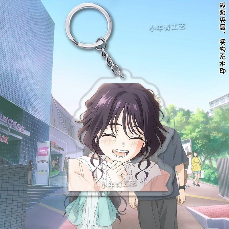 Kaori Tatsu Hana Wa Rin To Saku Anime Keychain Tsumugi Rintaro Acrylic Key Chain Waguri Kaoruko Key Ring Bag Pen