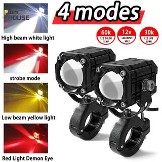 PlumHOUSE Đèn Lái Xe Mini Mocycle Điểm Lái Xe Chống Thấm Nước 4 Chế Độ Ánh Sáng Có Công Tắc VN