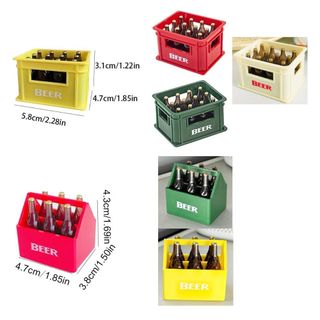 LILYES Hộp Bia Hình Dụng Cụ Mở Đồ Uống, Dụng Cụ Mở Chai Di Động Sáng Tạo, Đồ Dùng Nhà Bếp Hàng chục Hộp Bia Hình Hộp Nhựa Nhãn Dán Tủ Lạnh Tiệc Cưới Ủng Hộ Quà Tặng