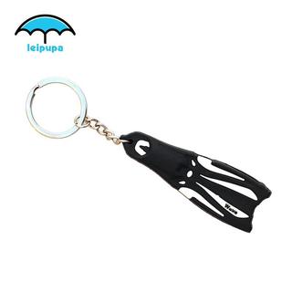 Móc chìa khóa silicone sáng tạo hình lặn vây, dành cho người yêu thể thao dưới nước