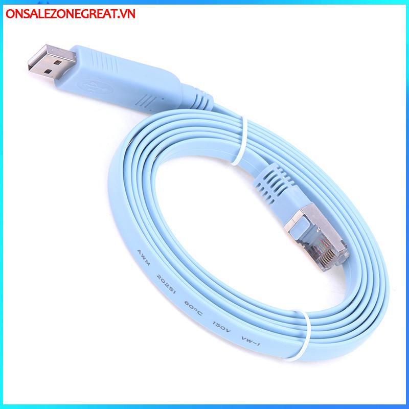 Ons 1.8M USB Sang RJ45 USB Sang RS232 Serial Sang RJ45 CAT5 Console Adapter Dây Cáp Tại