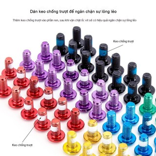 Bộ ốc đĩa phanh GIYO 12 con M5x10mm chất lượng - Ốc phanh đĩa，bằng thép，Bộ 12 con，Xe đạp leo núi