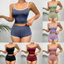 Bộ Đồ Ngủ Màu Trơn Nữ Gợi Cảm Hot Girls Slim-fit Suspender Quần Short Nữ Homewear Suit