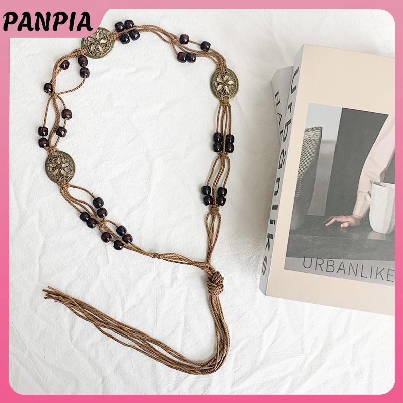 PNPIA - Thắt lưng boho retro Y2K, phù hợp mùa hè và đi biển, thiết kế vintage dân tộc