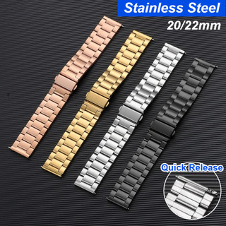 Phát Hành Nhanh Thép Không Gỉ Dây Đeo Đồng Hồ 20 Mm 22 Mm Vàng Đen Dây Đeo Đồng Hồ Cho Đồng Hồ Thông Minh Nam Nữ Vòng Tay Đồng Hồ Phụ Kiện
