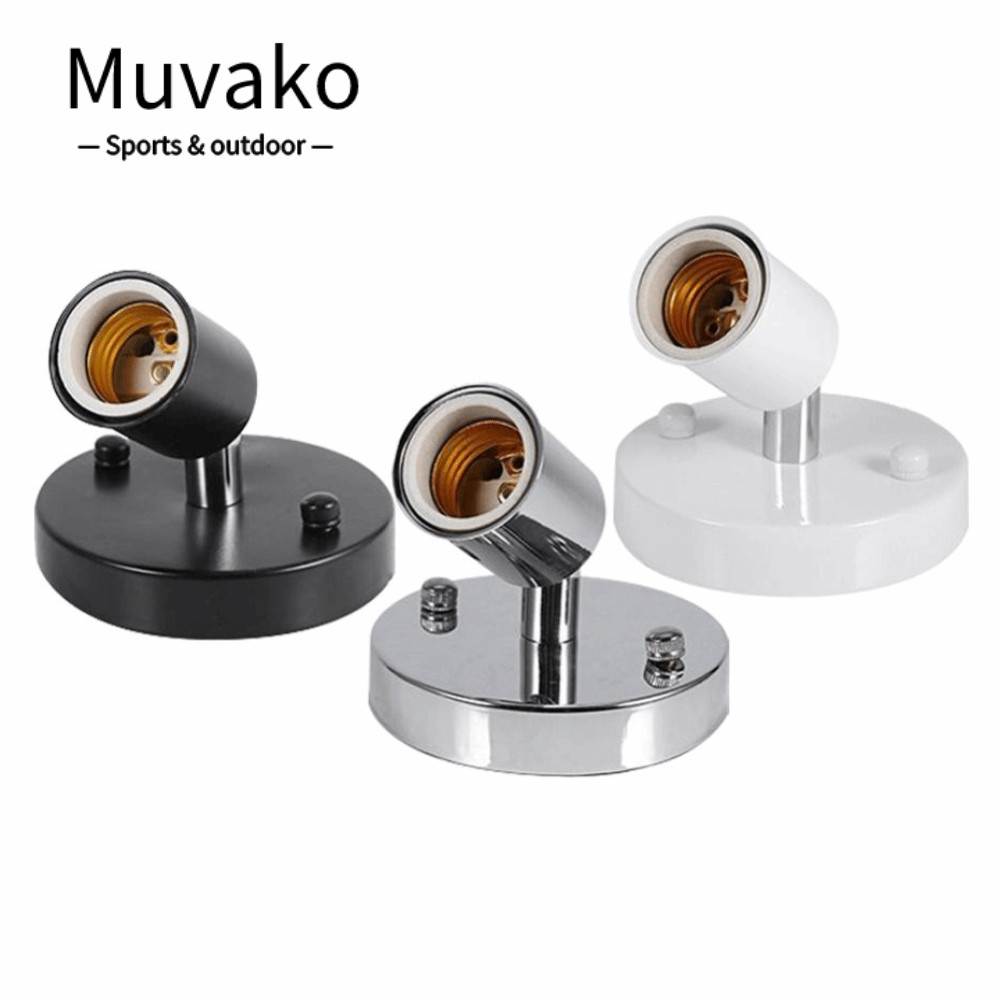 Muvako Đuôi Đèn e27 Xoay 180 Độ Gắn Trần Nhà