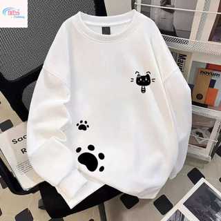 Áo nỉ mỏng nhẹ, dễ thương và thoải mái với họa tiết dấu chân động vật dành cho bé trai.