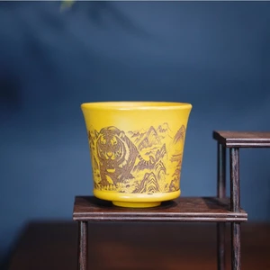 Chén Tử Sa Nghi Hưng Phúc Hổ Dùng Thưởng Trà Dung Tích 170 ml (Chén Chủ Nhân, Nguyên Khoáng Đoạn Nê)