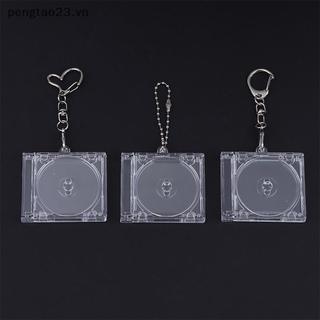 [pengtao23] Hộp đựng Album móc khóa Mini Cd Hộp đựng đĩa CD bằng nhựa Vỏ DVD trong suốt Số lượng lớn Móc khóa trang sức Music nk Hộp đựng đĩa Minipact [có sẵn]