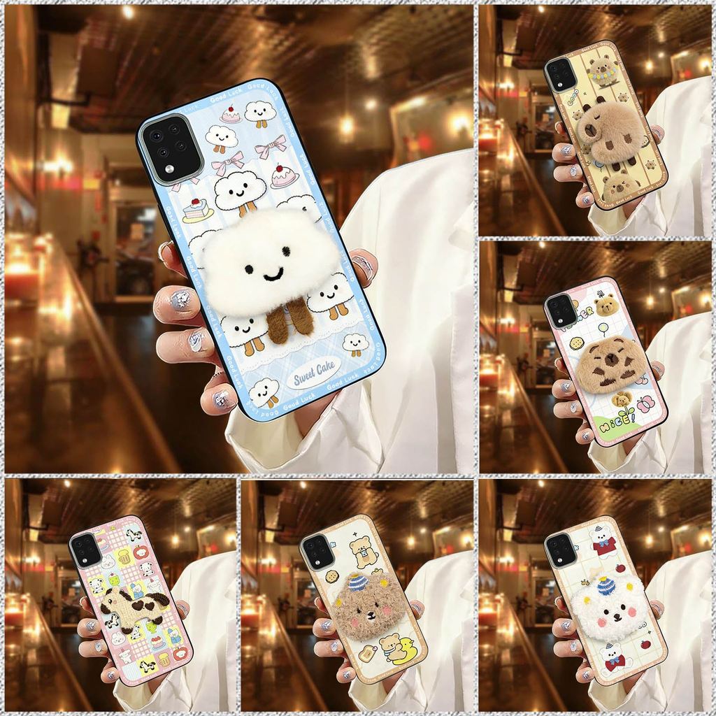 Ốp Điện Thoại Bảo Vệ Sang Trọng Cho LG K42 Vỏ Mềm Chống Sốc Hoạt Hình Bọc Toàn Bộ Chống Bụi Bền Chống Bụi Bẩn Ba Chiều Thêu Vải TPU Miếng Dán Silicon Chống Thấm Nước Dễ Thương