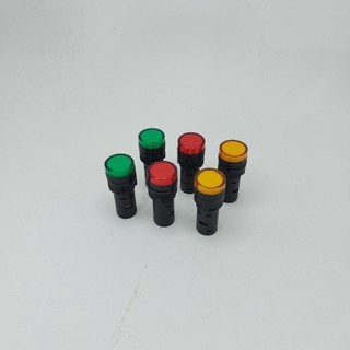 (Freeship) Đèn báo LED phi 16 mm loại tròn, Xanh Đỏ Vàng.