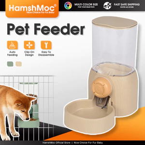 HamshMoc Tự Động Cho Thú Cưng Ăn PP AS Chất Liệu Ổ Cắm Thực Phẩm Rộng Các Bộ Phận Có Thể Tháo Rời Lồng Gắn Cho Mèo Chó