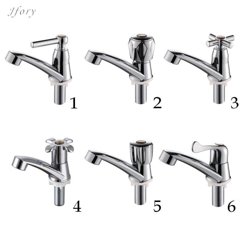 Jfory Vòi nhựa mạ bạc Vòi kéo phòng tắm và nhà bếp Vòi nước phun, tay cầm đơn, xoay G1 / 2 ''