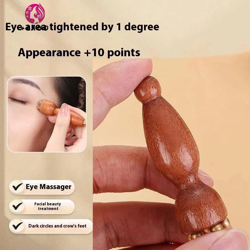 Springevenstar Brass Lotus Eye Massage Sti Facial Gua Sha Tool Dụng cụ cầm tay để thư giãn mắt và massage bấm huyệt kinh tuyến Springevenstar