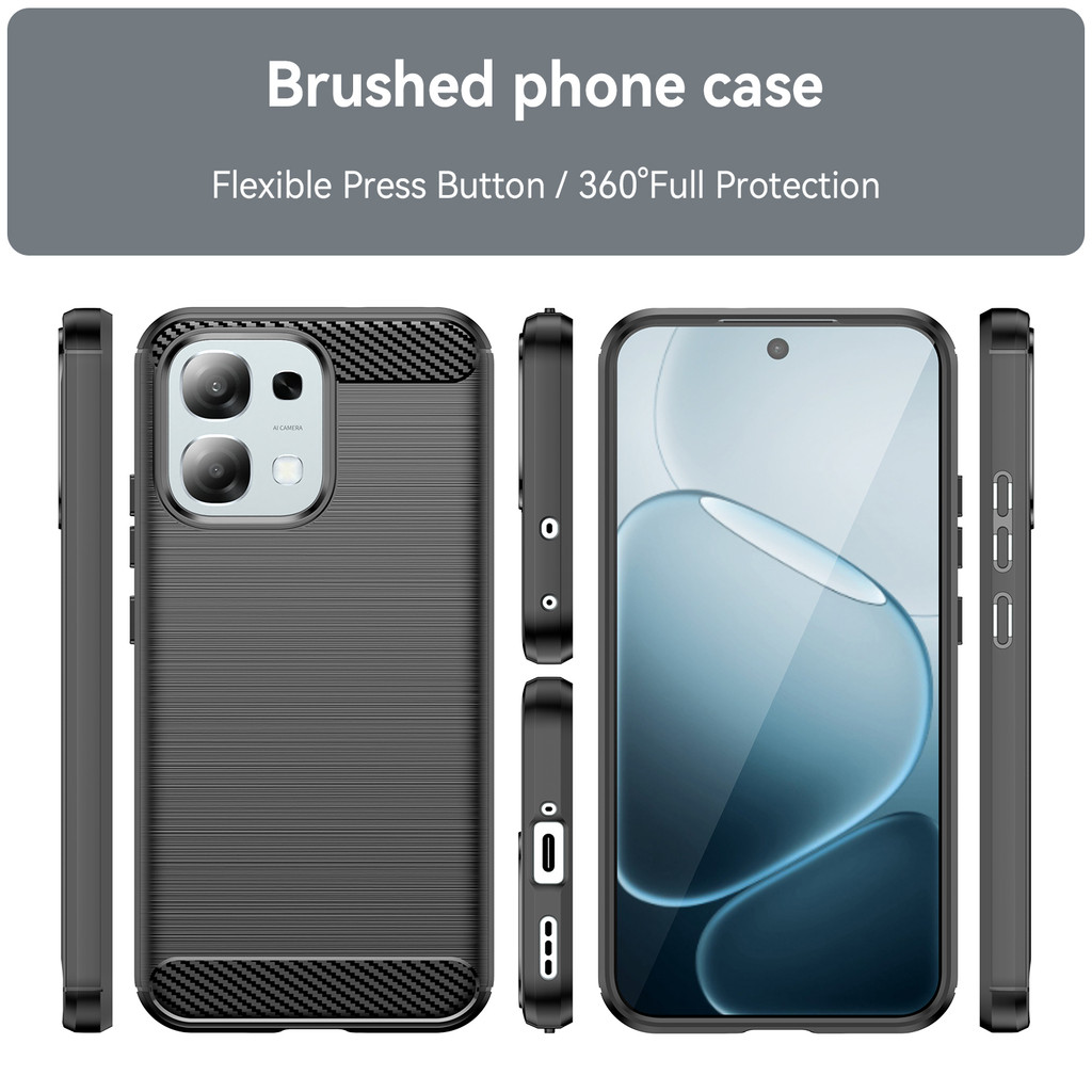 Ốp lưng OPPO A6 Pro 5G Vỏ nhựa TPU mềm bằng sợi Carbon cho Ốp điện thoại OPPO A6 Pro 4G