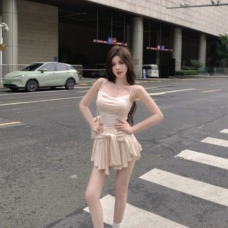 Phong Cách Hàn Quốc Thu Đông Phong Cách Mới Sang Trọng Phù Hợp Với Nữ Chống Nắng Cardigan Áo Liền Quần Váy Xếp Ly Ba Mảnh Phù Hợp Với