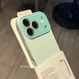 Ốp điện thoại silicon lỏng cửa sổ nhỏ sang trọng cho iPhone17 16 15 14 13 Pro Max Bảo vệ Camera chống sốc Vỏ mềm chống rơi