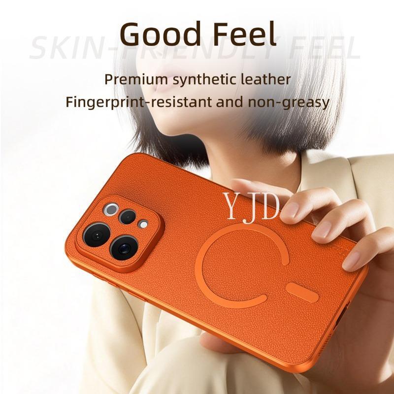 Ốp Lưng Cho Vivo V70 Elite Da Dê Cao Cấp TPU Khung Mềm Chống Rơi Vỏ Điện Thoại