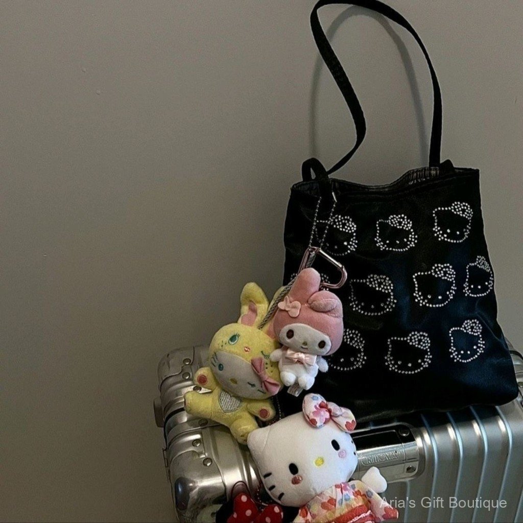 [Aria] hello kitty Hot Diamond Túi Tote dễ thương Túi đeo vai
