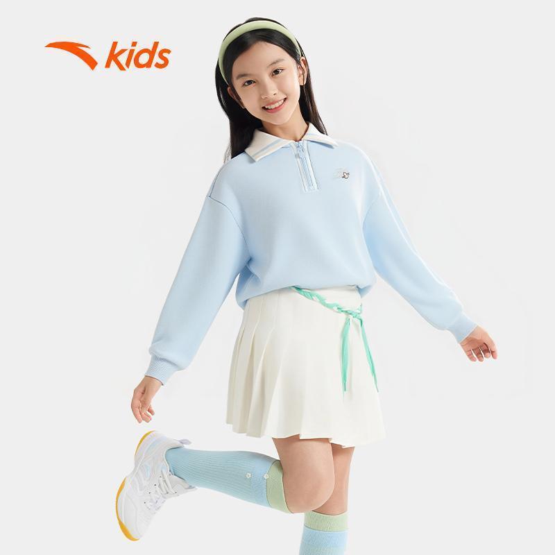 ANTA Kids  Áo Sweater Cổ Polo Thời Trang Bé Gái Giữ Ấm, Thoải Mái Vận Động 3626A8727