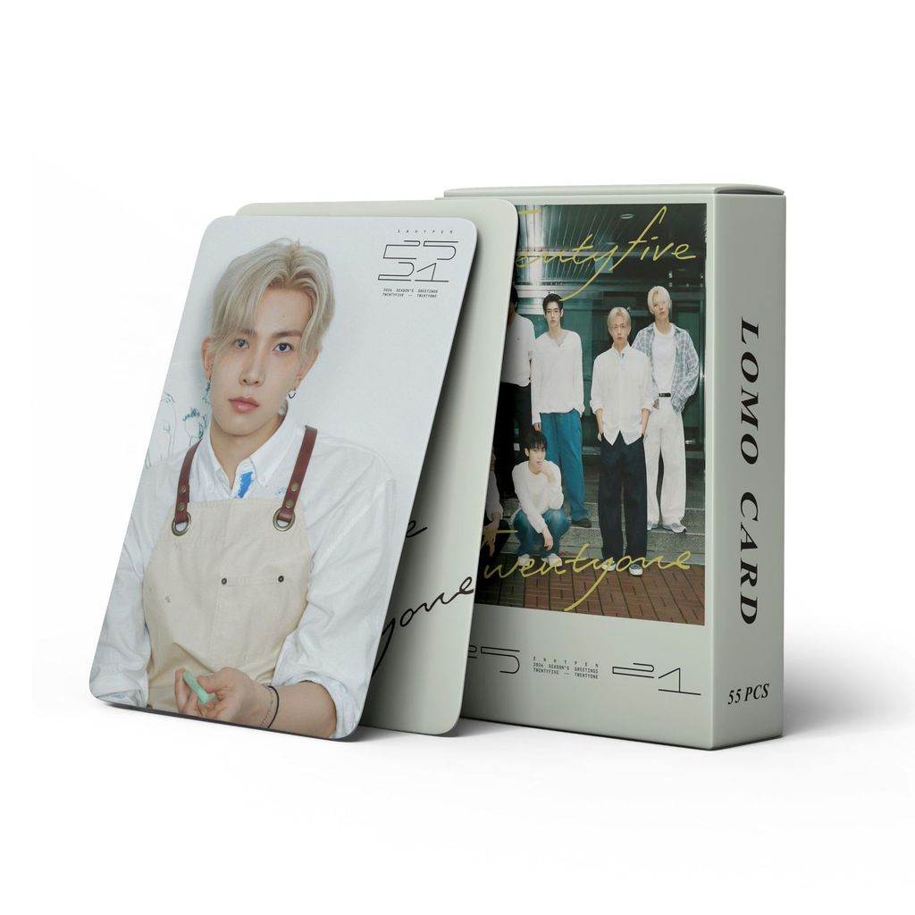 LINXX 55 CÁI ENHYPEN 2026 Lời chào mùa Lomo Cards K Pop Boy Band Photocards Bộ dành cho người hâm mộ Bộ sưu tập Quà tặng ngày lễ Kỷ niệm