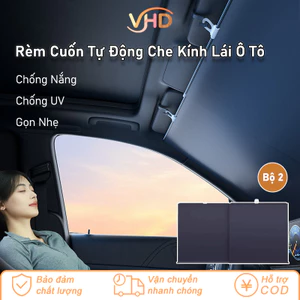 Rèm Cuốn Tự Động Che Kính Lái Ô Tô - Chống Nắng, Chống UV, Cách Nhiệt, Gập Gọn Nhẹ Sau Khi Dùng, Dùng Cho Mọi Dòng Xe