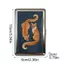 GILL Thẻ Vintage, Dễ dàng Snap Thiết kế đa năng Kim loại, Chất liệu kim loại thanh lịch Đa chức năng Thẻ kinh doanh tiền mặt phong cách cổ điển